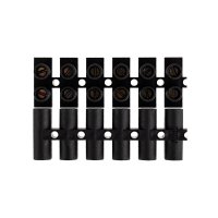 Колодка клеммная 10А 4-10мм² черный Rexant ЗВИ-10 1шт (10)