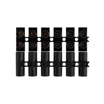 Колодка клеммная 10А 4-10мм² черный Rexant ЗВИ-10 1шт (10)