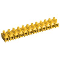 Колодка клеммная 20А 4-10мм² желтый IEK ЗВИ-20 (10)