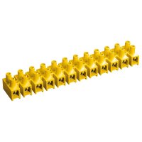 Колодка клеммная 30А 6-16мм² желтый IEK ЗВИ-30 (10)