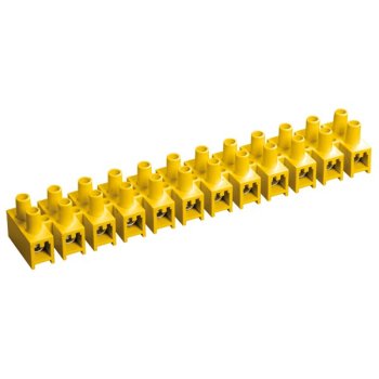 Колодка клеммная 30А 6-16мм² желтый IEK ЗВИ-30 (10)