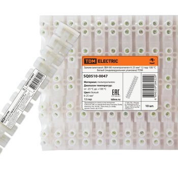 Колодка клеммная  80А  6-25мм² 100°С TDM ЗВИ-80 (10)