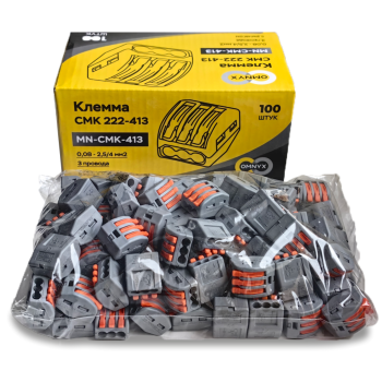 Зажим рычажковый 3x(0.08-4мм²) CMK-413 Omnyx (100/4000)