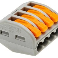 Зажим рычажковый 4x(0.08-4мм²) CMK-414 Omnyx (50/2000)