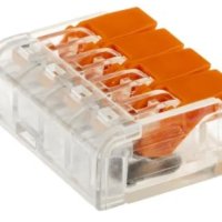 Зажим рычажковый 4x(0.08-4мм²) CMK-634 прозр Omnyx (10)