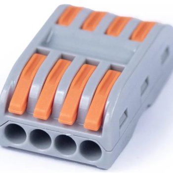 Зажим рычажковый проходной 4x(0.08-4мм²) CMK-424 Omnyx (40/1600)