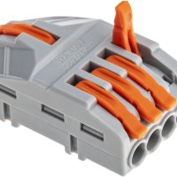 Зажим рычажковый разветвительный 1x4 (0.08-4мм²) CMK-421-4-10 Omnyx (10)