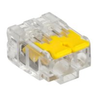 Зажим безвинт рычажк 2x(0.2-4.0мм²) IEK СМК 228-412 (100)