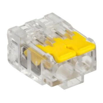 Зажим безвинт рычажк 2x(0.2-4.0мм²) IEK СМК 228-412 (100)