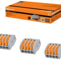 Зажим рычажковый 4x(0.08-2.5мм²) TDM (85)