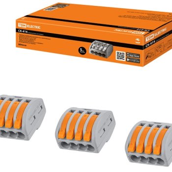 Зажим рычажковый 4x(0.08-2.5мм²) TDM (85)