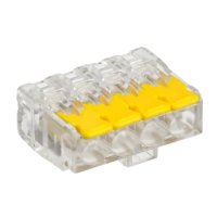 Зажим безвинт рычажк 4x(0.2-4.0мм²) IEK СМК 228-414 (50)