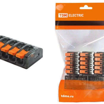 Зажим рычажковый 5x(0.1-4мм²) TDM СК-615 (10)