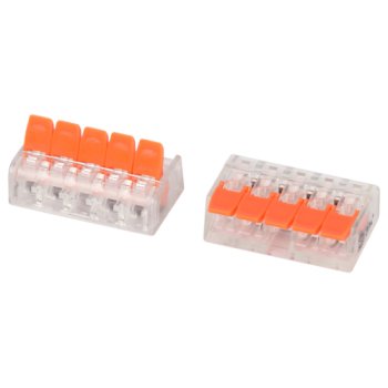 Зажим рычажковый 5x(0.5-4мм²) 2шт Эра (1)