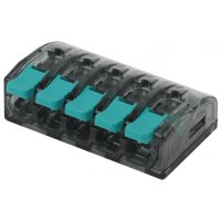 Зажим рычажковый 5x(0.5-4.0мм²) Эра (100)