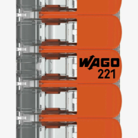 Зажим рычажковый 5x(0.5-6мм²) прозрачный Wago (15)