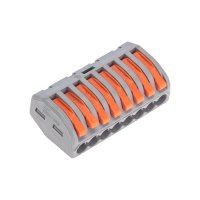 Зажим рычажковый 8x(0.08-2.5мм²) Rexant (20/800)