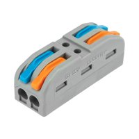 Зажим рычажковый проходной 2x(0.08-4мм²) Rexant (25/2500)