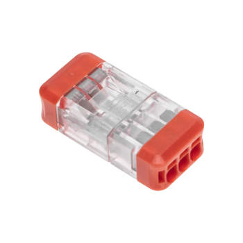 Зажим 3x(0.5-2.5мм²) проходной разъемный (экспресс-клемма) СМК 2273-203R Rexant (50)