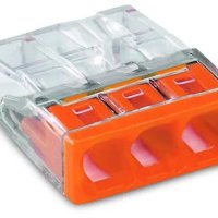 Зажим безвинтовой 3x(1-2.5мм²) с пастой Compact Wago (100)