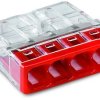 Зажим безвинтовой 4x(1-2.5мм²) с пастой Compact Wago (100)