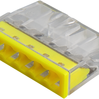 Зажим 5x(0.5-2.5мм²) с пастой желтый CMK-205 Omnyx (100/6000)