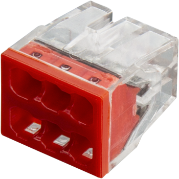 Зажим 6x(0.5-2.5мм²) с пастой красный CMK-206 Omnyx (50/3000)