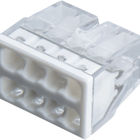 Зажим 8x(0.5-2.5мм²) с пастой белый CMK-208 Omnyx (50/3000)