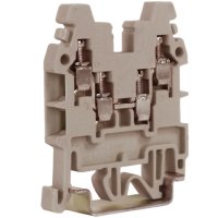 Зажим проходной серый 2 ввода/2 вывода, 2,5 кв.мм CBR.2GR