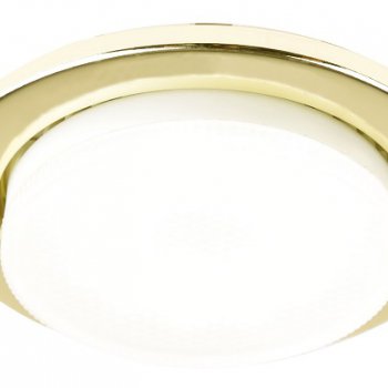 Светильник точечный GX53 золото General H18-G кольцо (100)