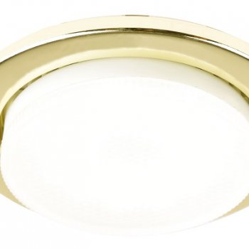 Светильник точечный GX53 золото General H18-G кольцо (100)