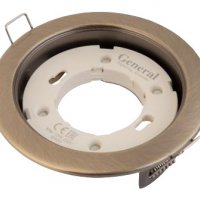 Светильник точечный GX53 золото General H18-G кольцо 2шт/уп (50)