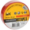 Изолента IEK 15мм х 10м красный (10/500)
