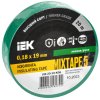 Изолента IEK 19мм х 20м зеленый (10/200)