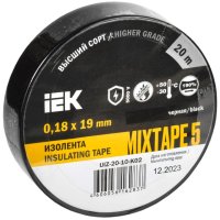 Изолента IEK 19мм х 20м черный (10/200)
