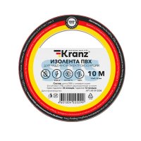 Изолента Kranz 15мм х 10м красный (10)