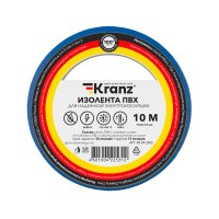 Изолента Kranz 15мм х 10м синий (10)