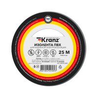 Изолента Kranz 19мм х 25м серый (5)