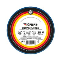 Изолента Kranz 19мм х 25м синий (5)