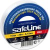 Изолента Safeline 15мм х 20м белый (10/200)