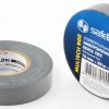 Изолента Safeline 15мм х 20м серо-стальной (10/200)*