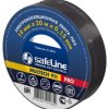 Изолента Safeline 19мм х 20м черный (10/200)*