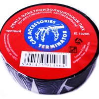 Изолента Terminator IZ 1920S 19мм x 20м x 0.13мм чёрный автомобильная (10)