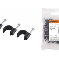 Скоба TDM круглая D 16мм 50шт черная (20)