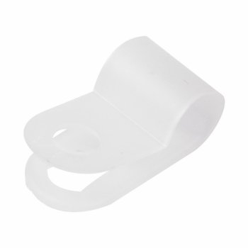 Скоба под винт 5мм белый 50шт Rexant (10)