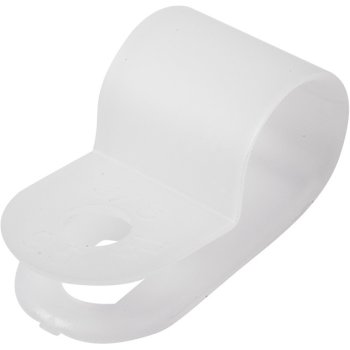 Скоба под винт 9мм белый 50шт Rexant (10/170)