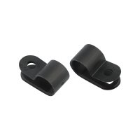 Скоба под винт  9мм черный 50шт Rexant (10)