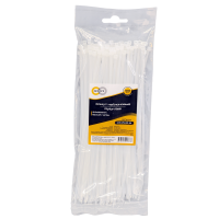 Хомут нейлоновый 2.5x200 белый 100шт Omnyx (300)