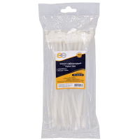 Хомут нейлоновый 4.8x200 белый 100шт Omnyx (140)