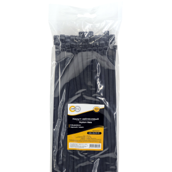 Хомут нейлоновый 4.8x500 черный 100шт Omnyx (65)